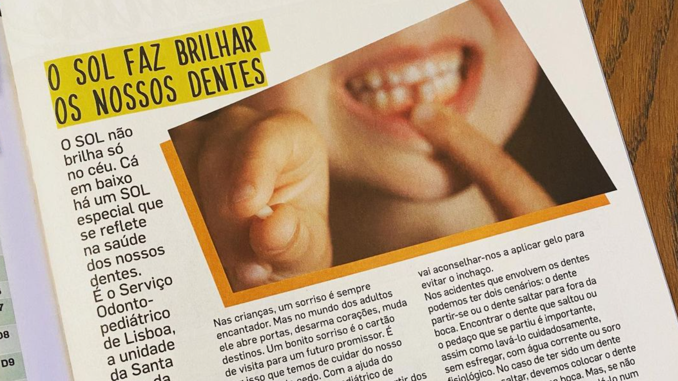 O SOL faz brilhar os nossos dentes